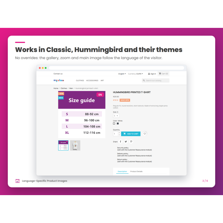 Works in Classic, Hummingbird and their themes