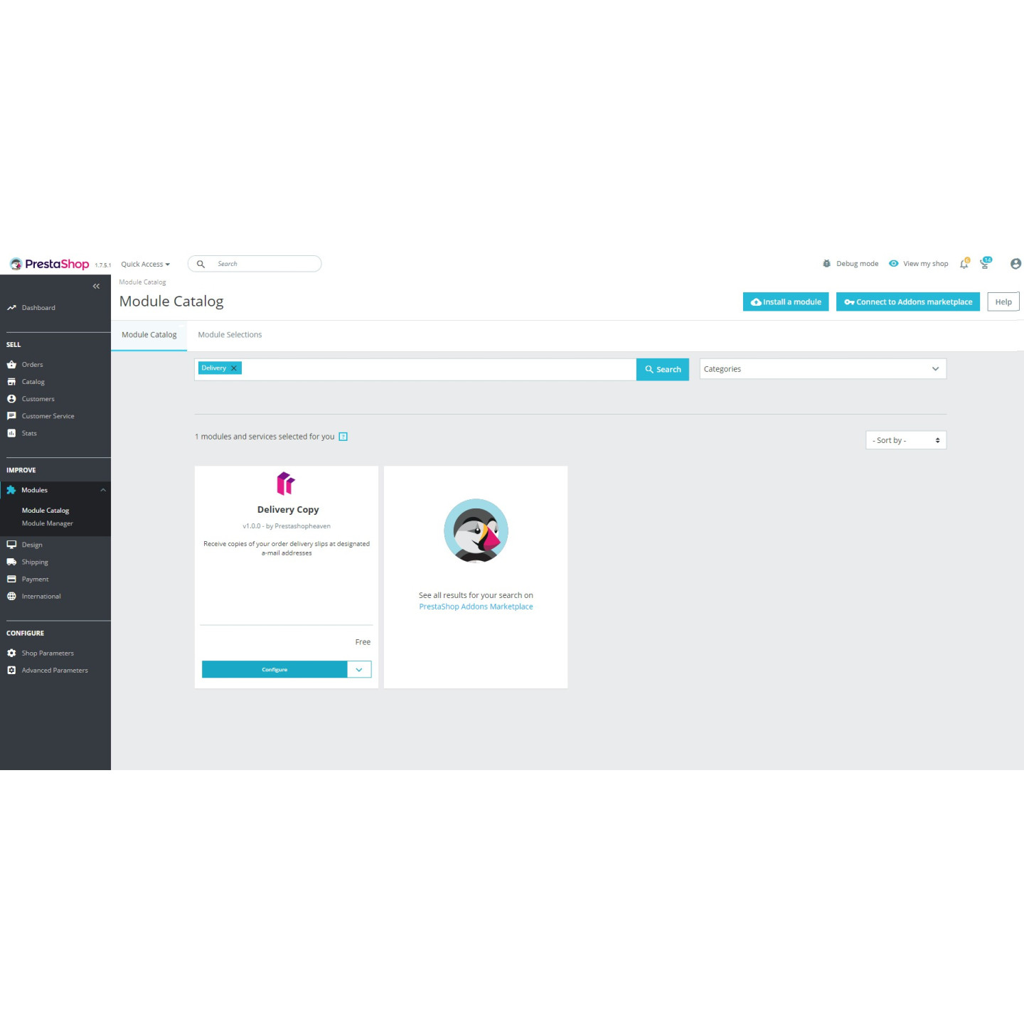 Lieferscheinkopie als PDF per E-Mail – PrestaShop-Modul