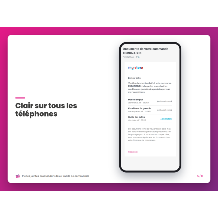Clair sur tous les téléphones
