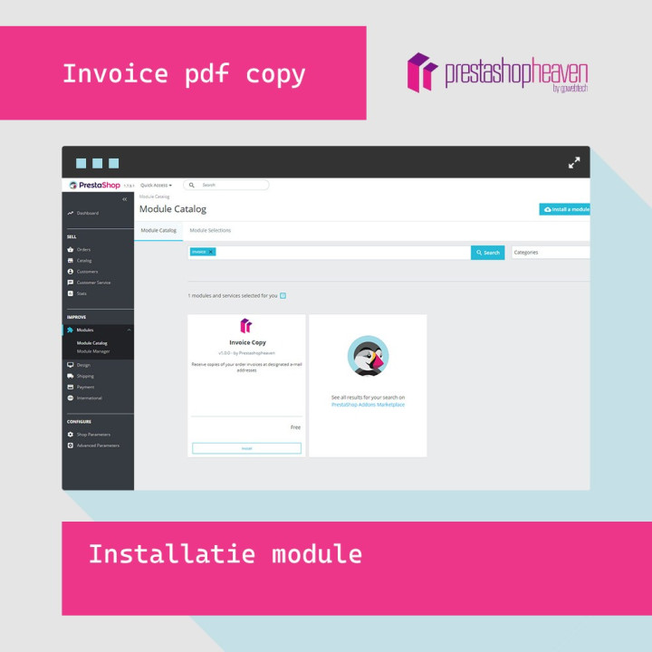 Rechnungskopie als PDF per E-Mail – PrestaShop-Modul