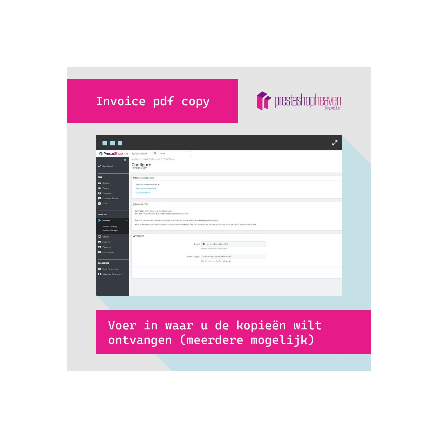 Invoice copy PDF by e-mail – PrestaShop module | PrestaHaven
