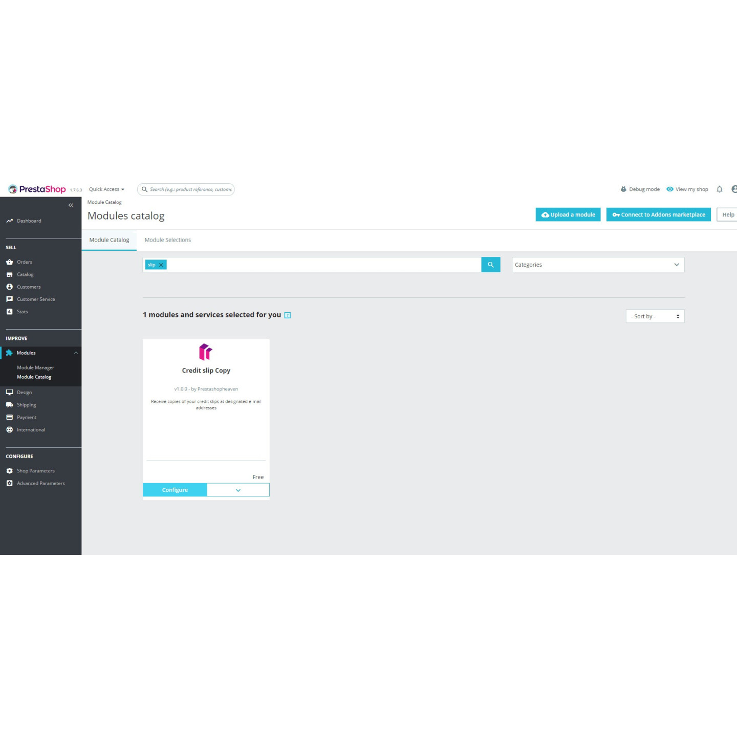 Copia nota di credito PDF via e-mail – modulo PrestaShop