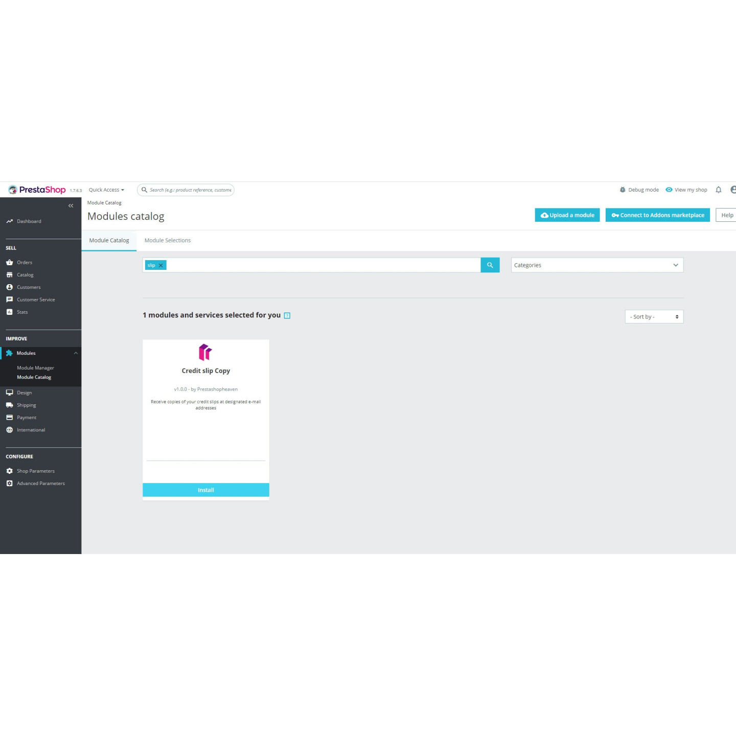 Factura rectificativa en PDF por e-mail – módulo PrestaShop