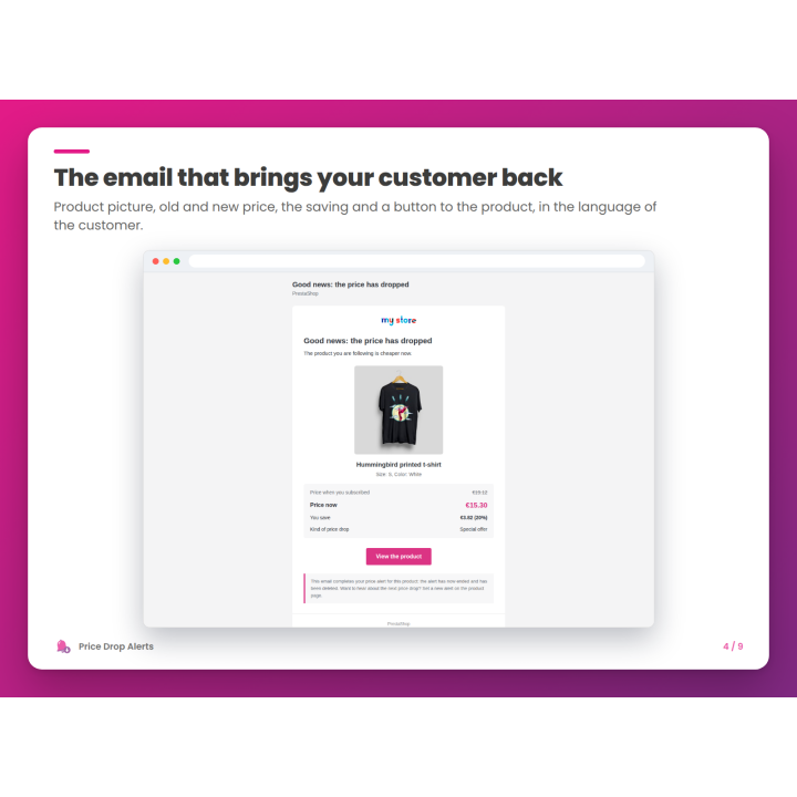 The email that brings your customer back