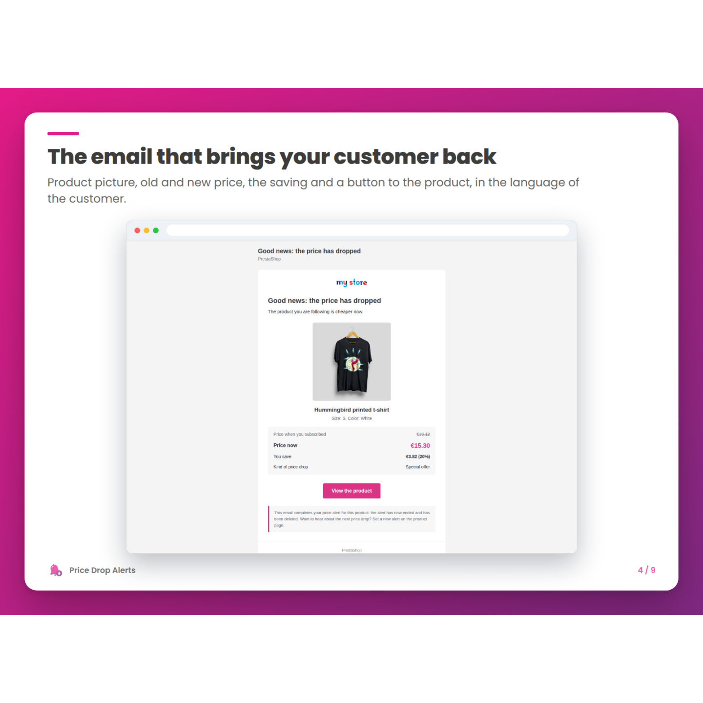 The email that brings your customer back