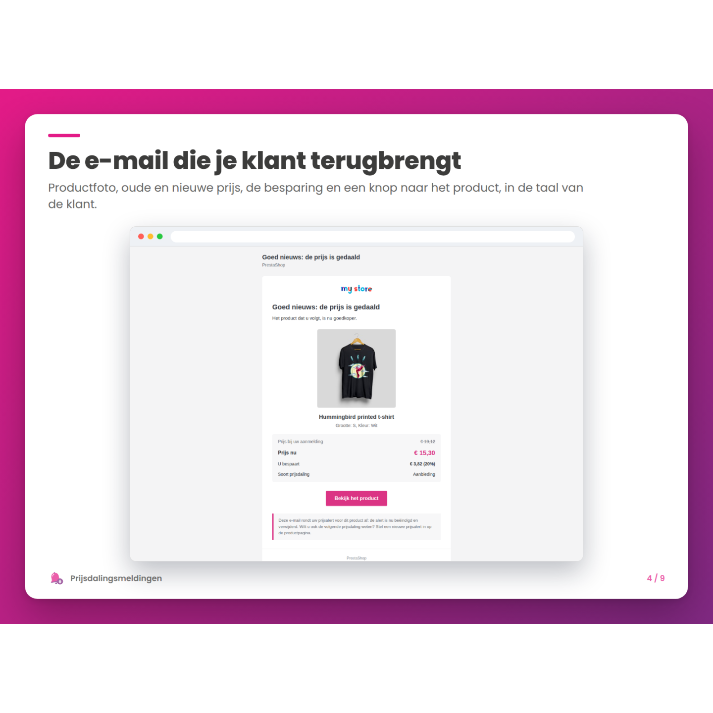 De e-mail die je klant terugbrengt