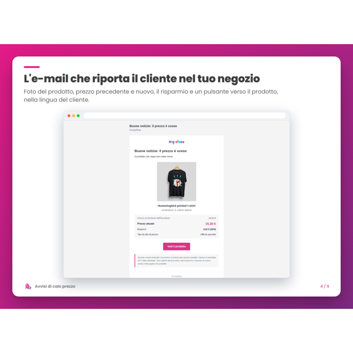 L'e-mail che riporta il cliente nel tuo negozio