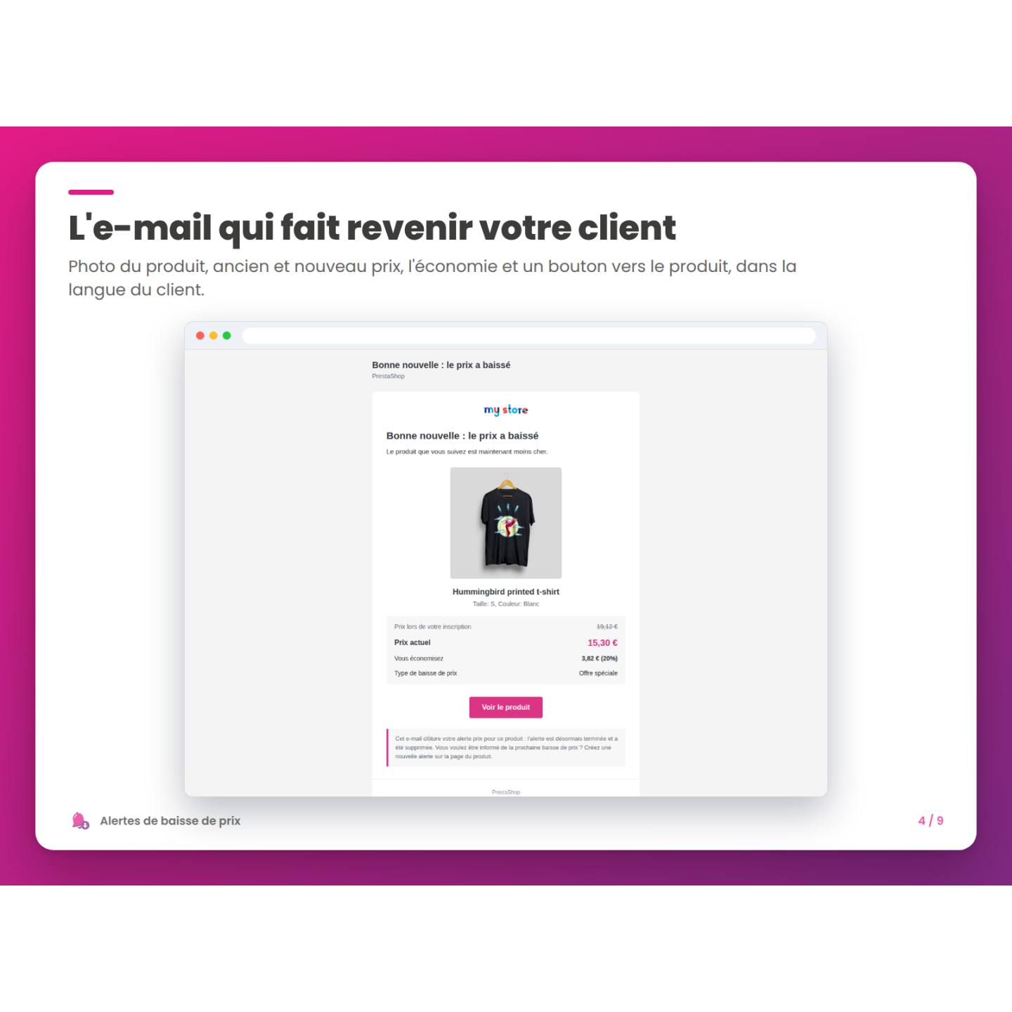 L'e-mail qui fait revenir votre client