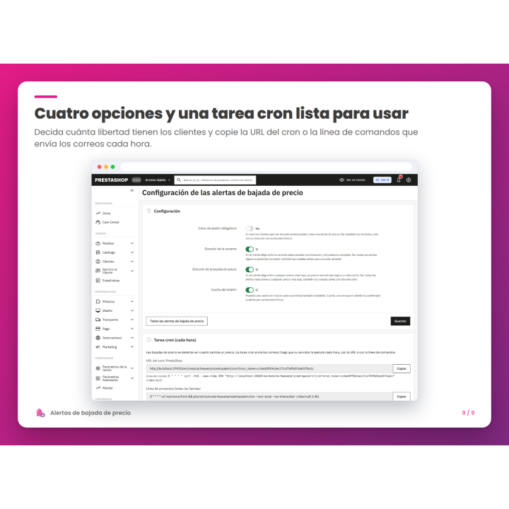Cuatro opciones y una tarea cron lista para usar