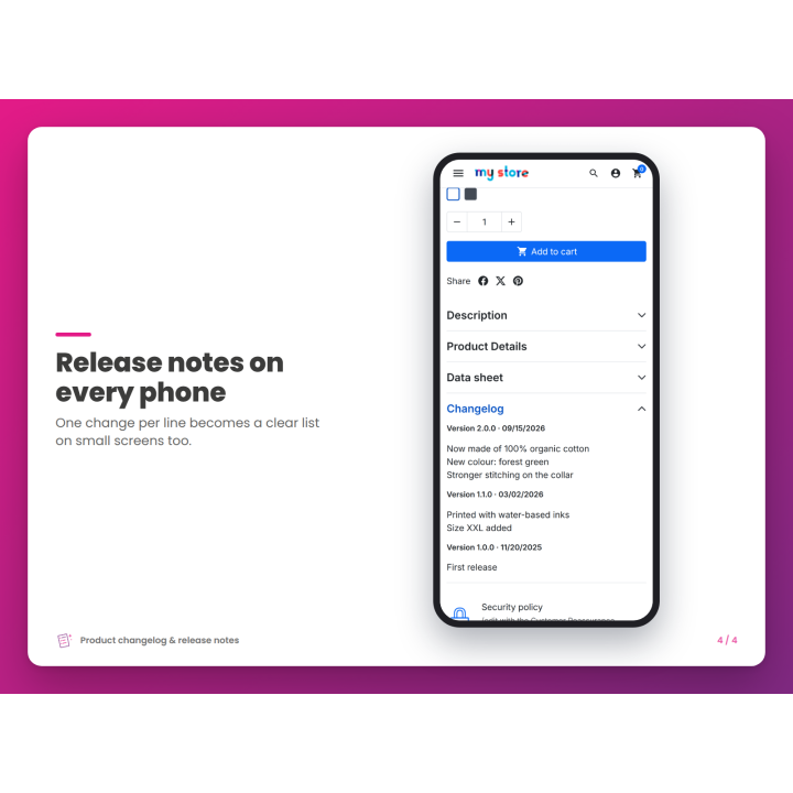 Release notes on every phone