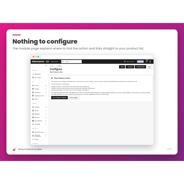 Nothing to configure