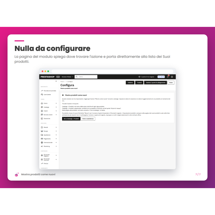 Nulla da configurare