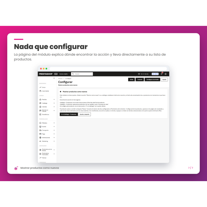 Nada que configurar