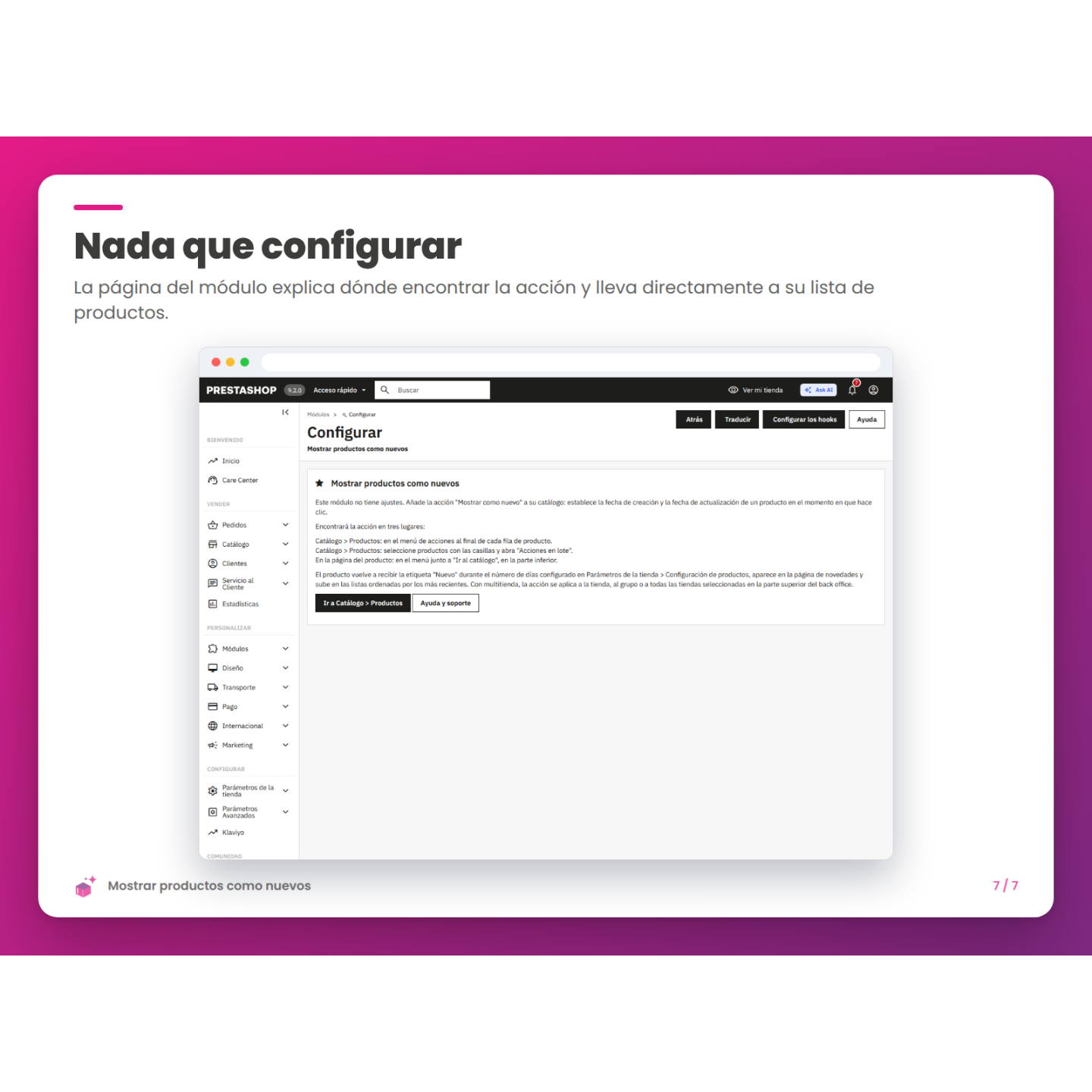 Nada que configurar